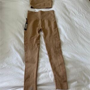 SET Active Tan Leggings and Top Set